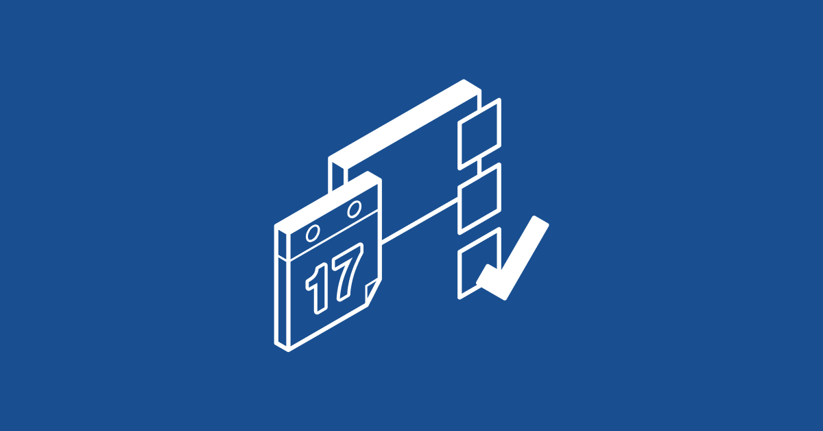 A calendar and checkbox icon
