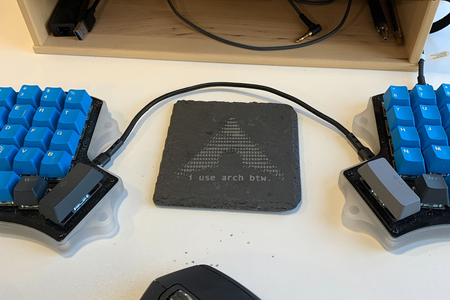 keyboard with archlinux slate